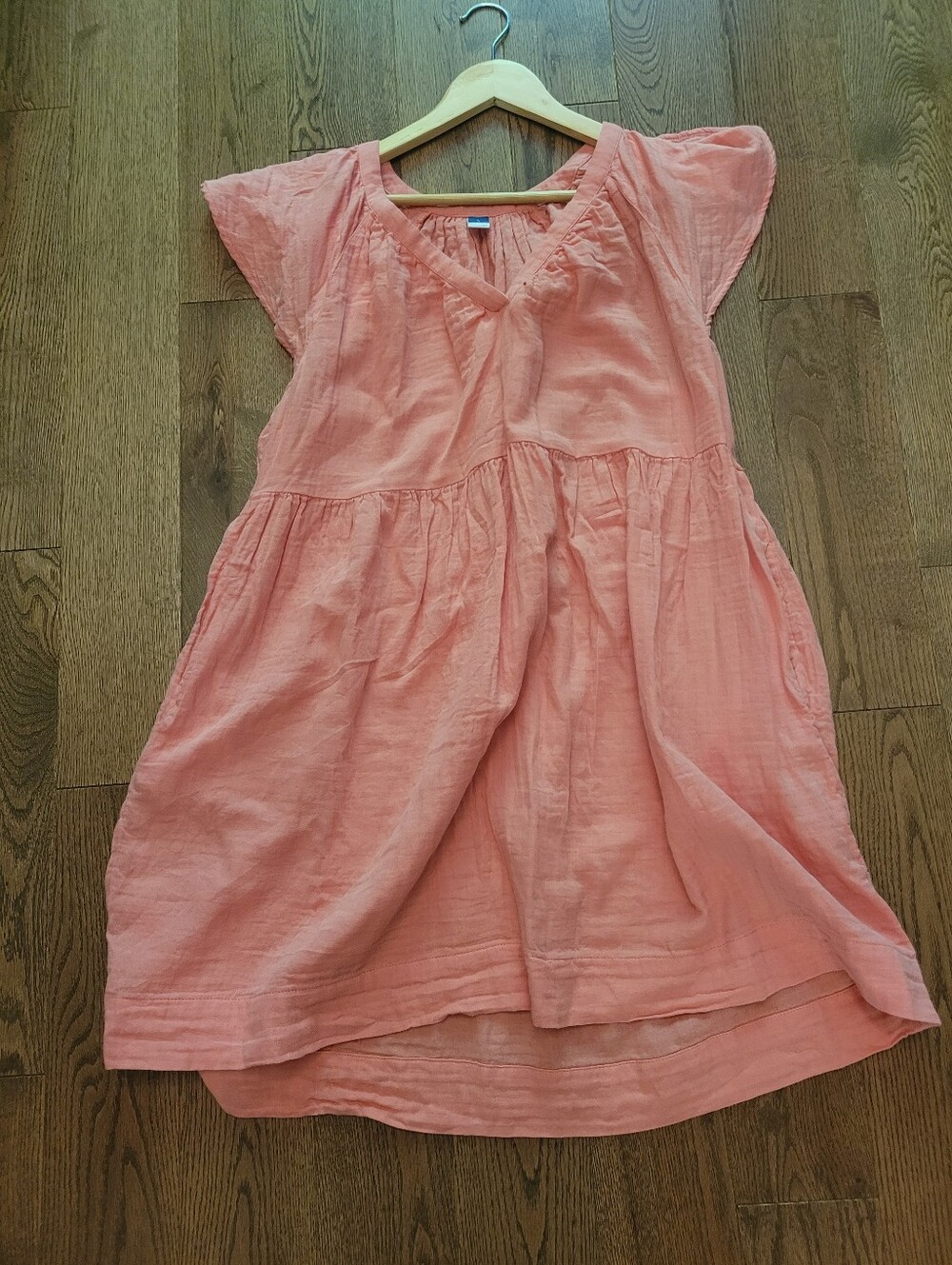 Old Navy Coral Sleeveless Cotton Dress
